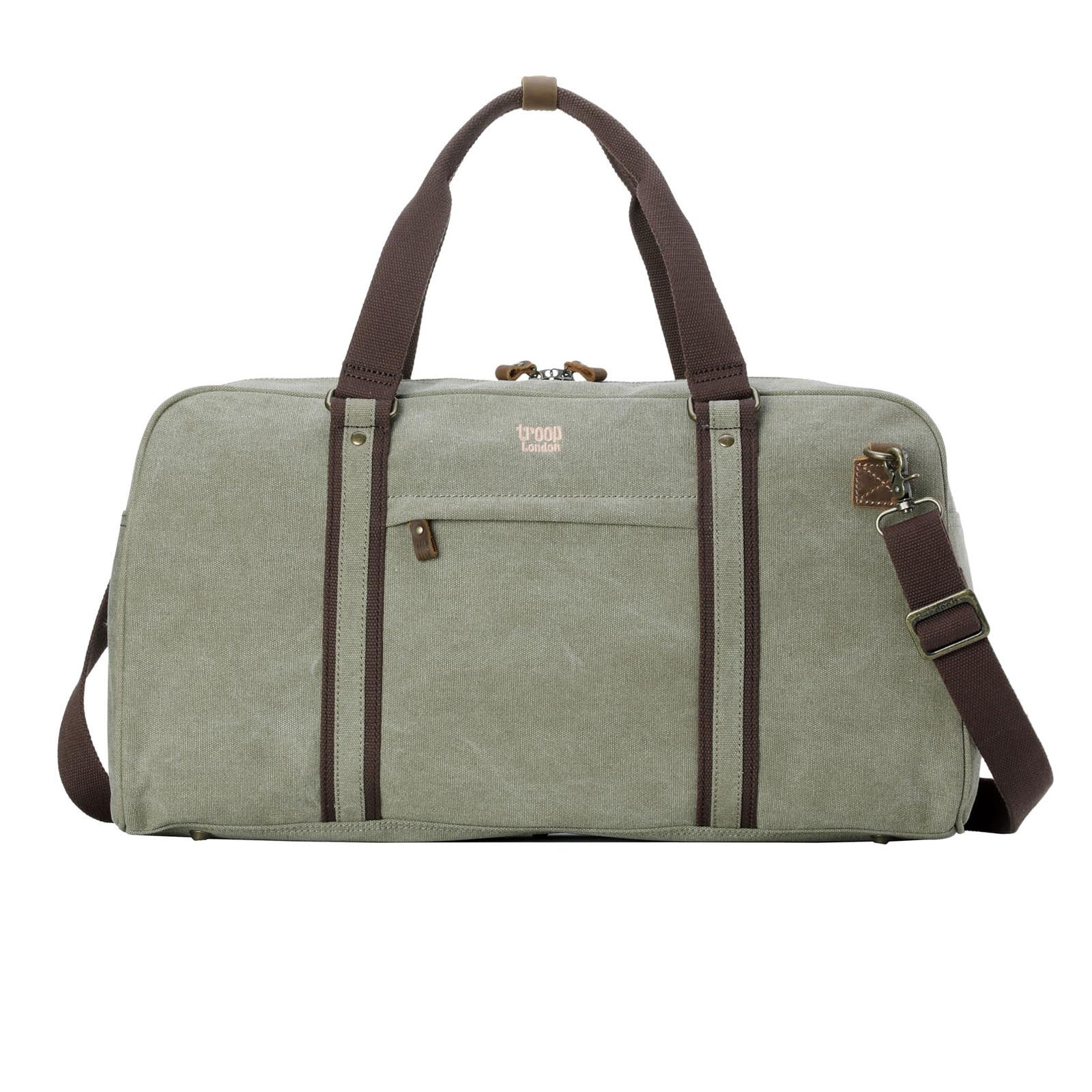 Explorer 389 Holdall - Khaki with Dark Brown Trim