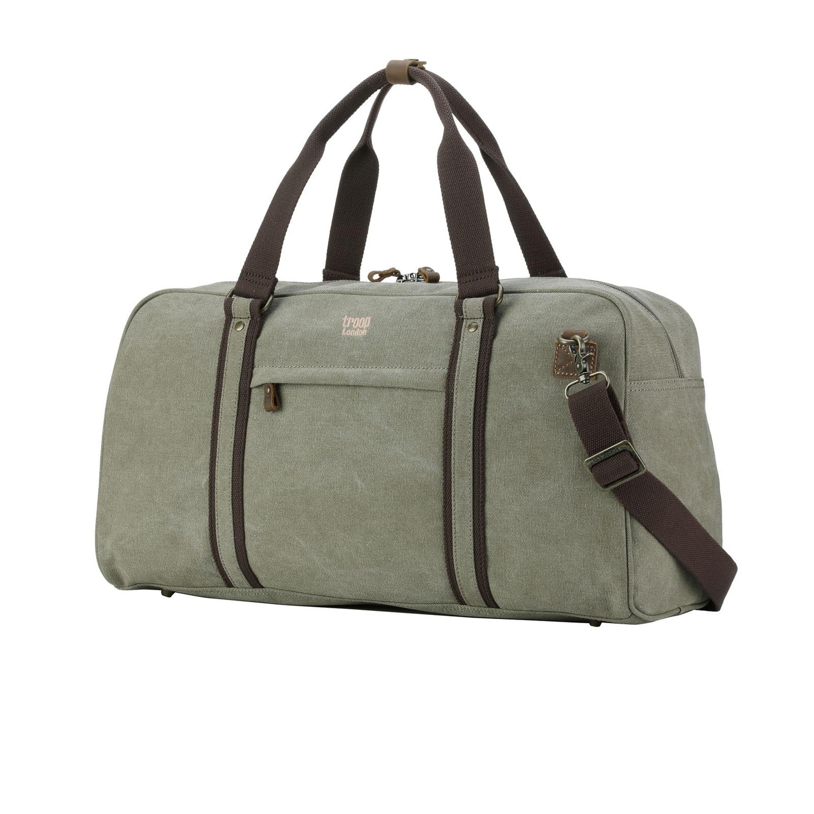 Explorer 389 Holdall - Khaki with Dark Brown Trim