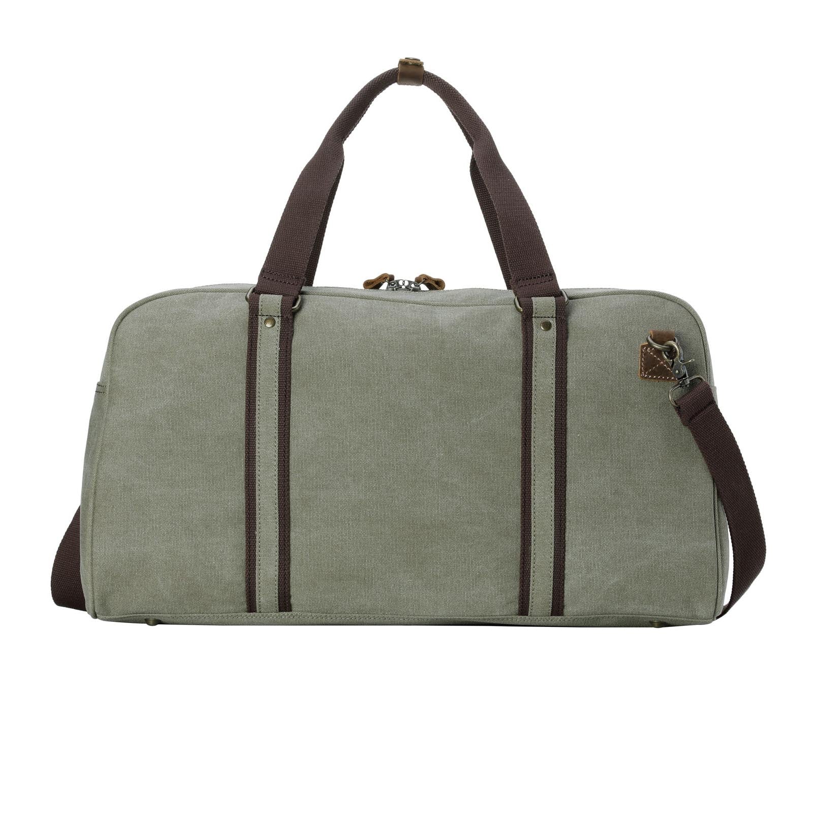 Explorer 389 Holdall - Khaki with Dark Brown Trim