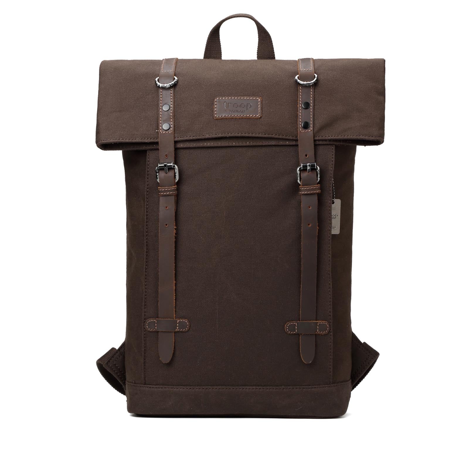Edison 425 Waxed Canvas Backpack - Dark Brown