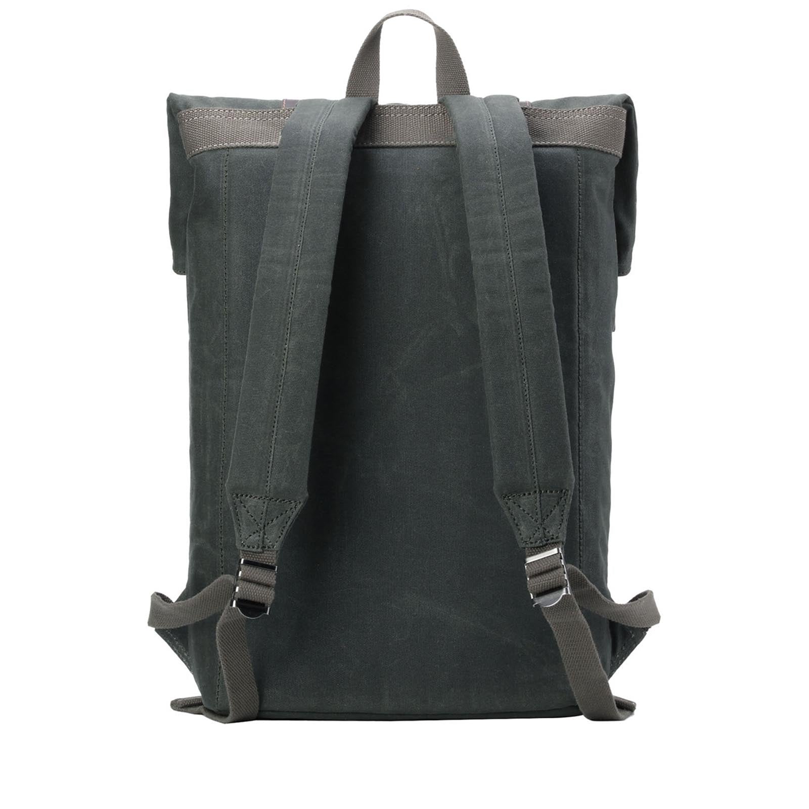 Edison 425 Waxed Canvas Backpack - Dark Green