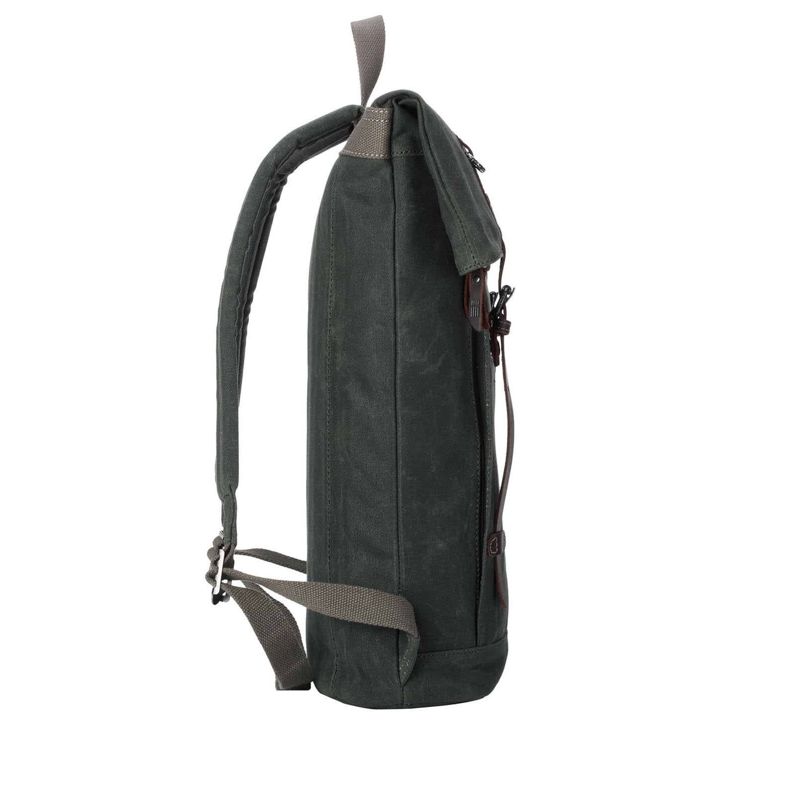 Edison 425 Waxed Canvas Backpack - Dark Green