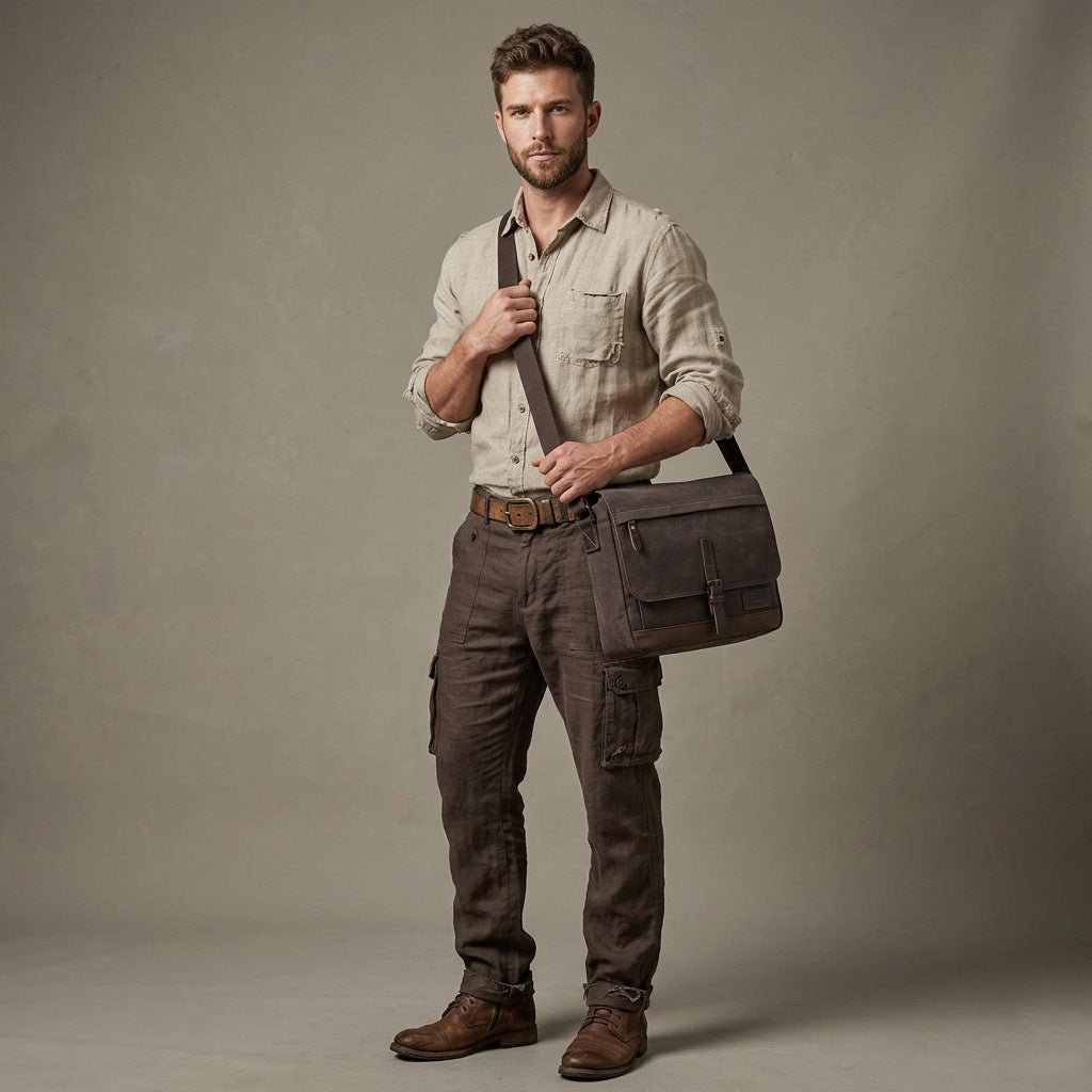 Nomad 443 Small Satchel - Dark Brown