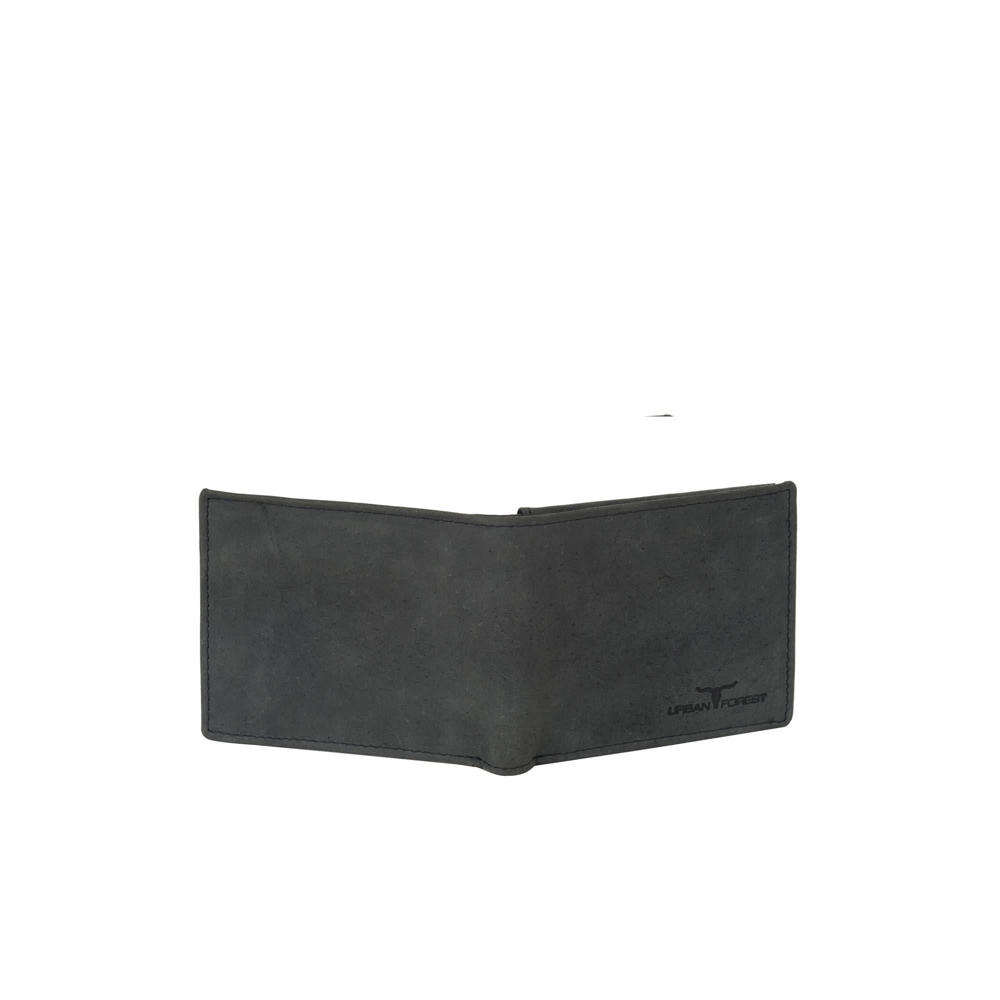 Amos Leather Wallet w/ID Pocket - Black
