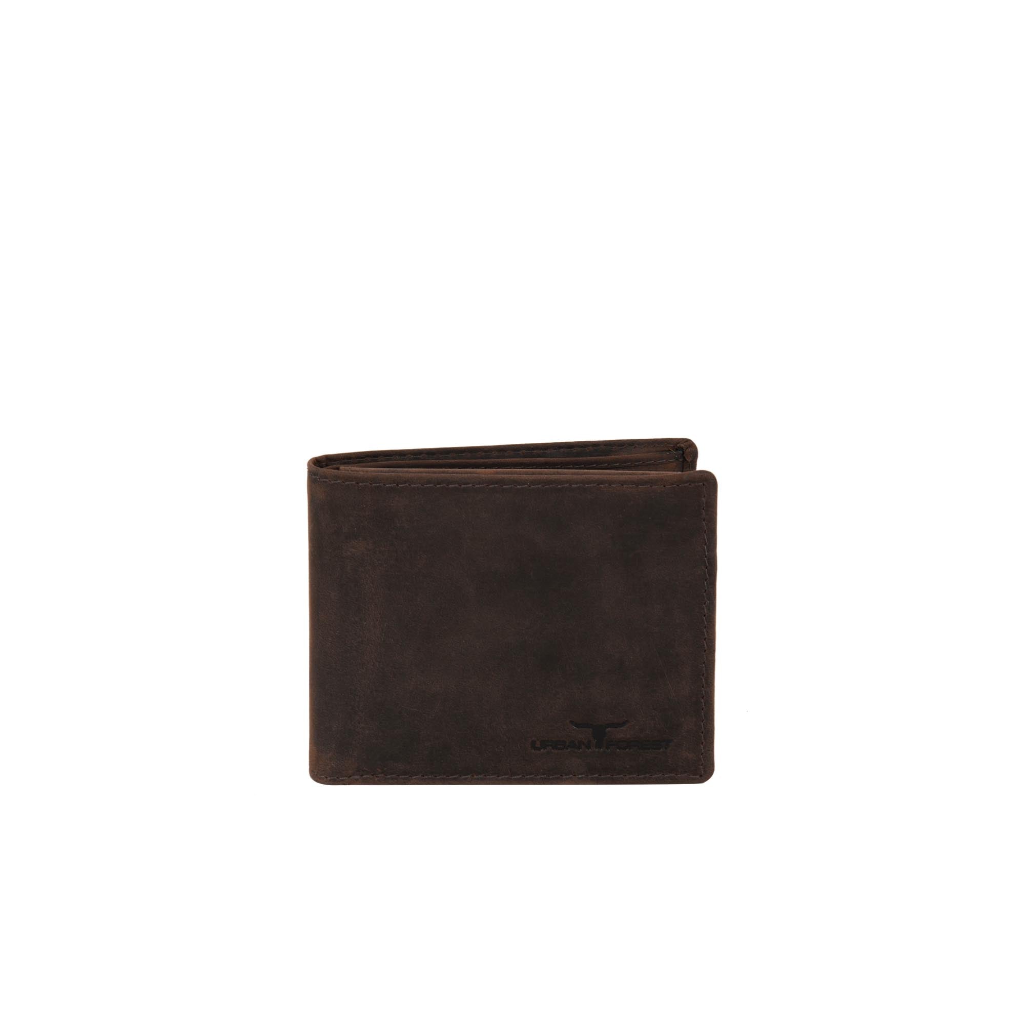 Amos Leather Wallet w/ID Pocket - Nappa Brown