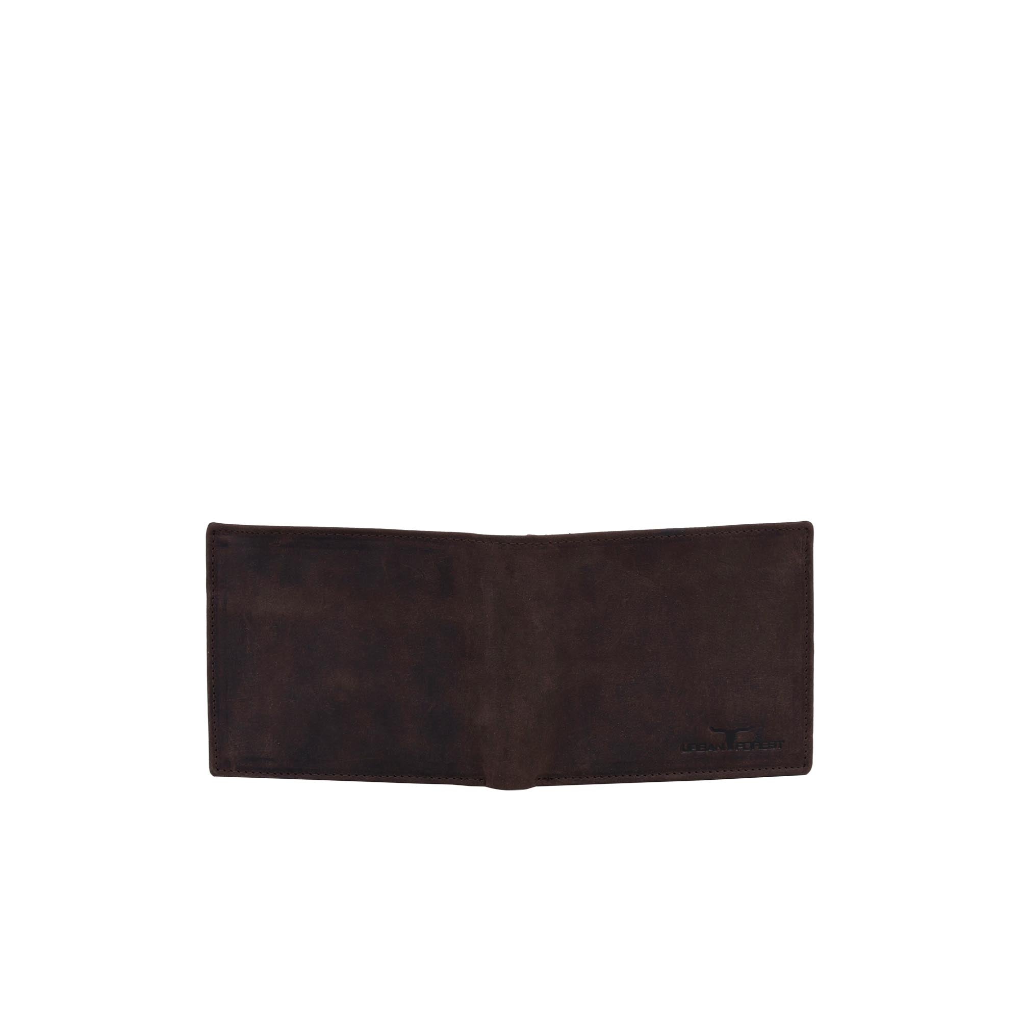Amos Leather Wallet w/ID Pocket - Nappa Brown