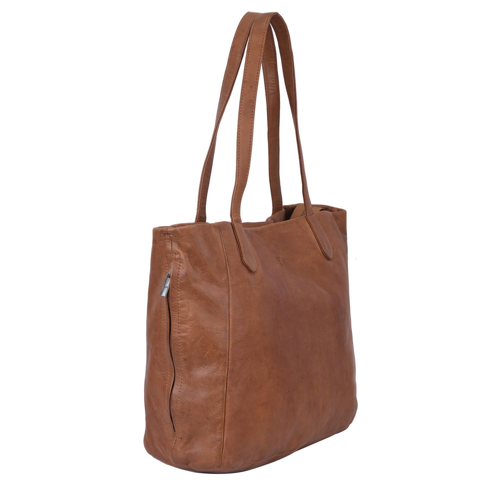 Adele Large Shoulder Bag - Riley Cognac