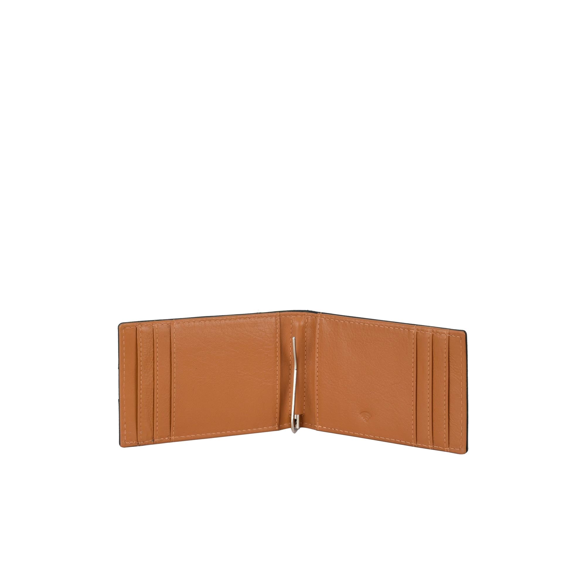 Eddy Slim Leather Wallet - Decker Blue/Mustard