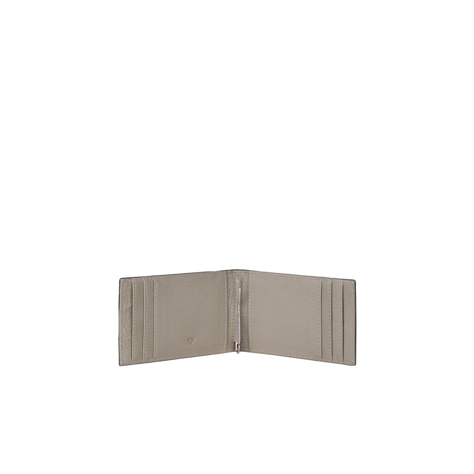 Eddy Slim Leather Wallet - Decker Green/Light Grey