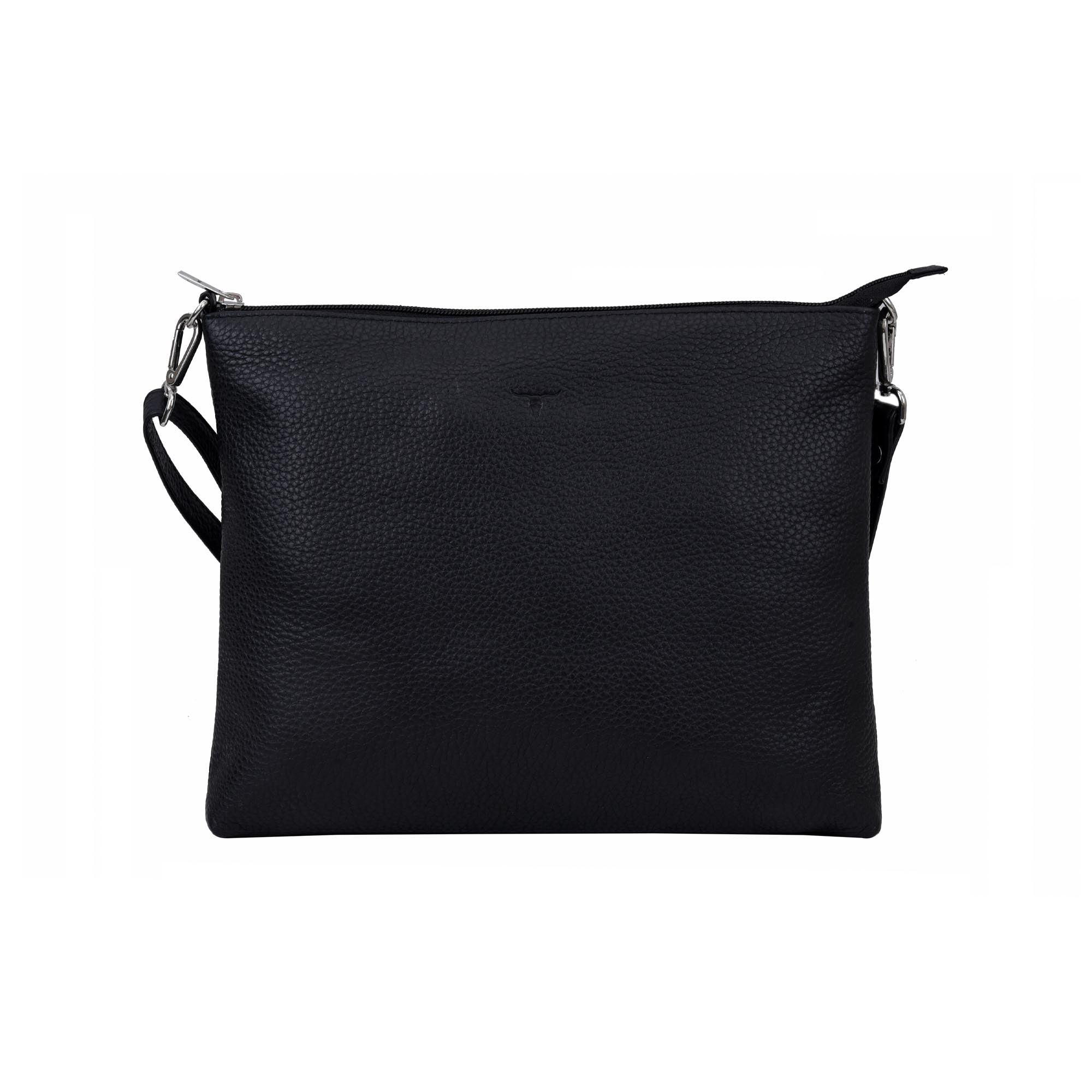 Emma Leather Sling Bag - Black