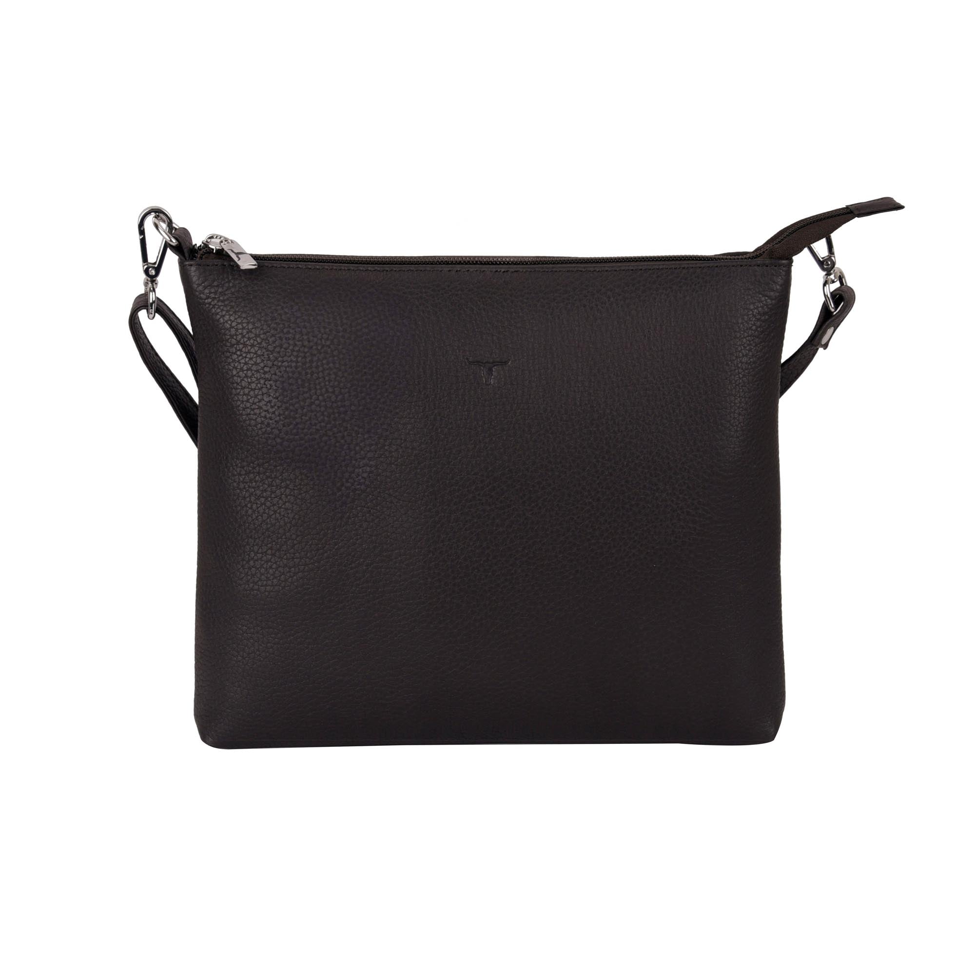 Emma Leather Sling Bag - Dark Brown