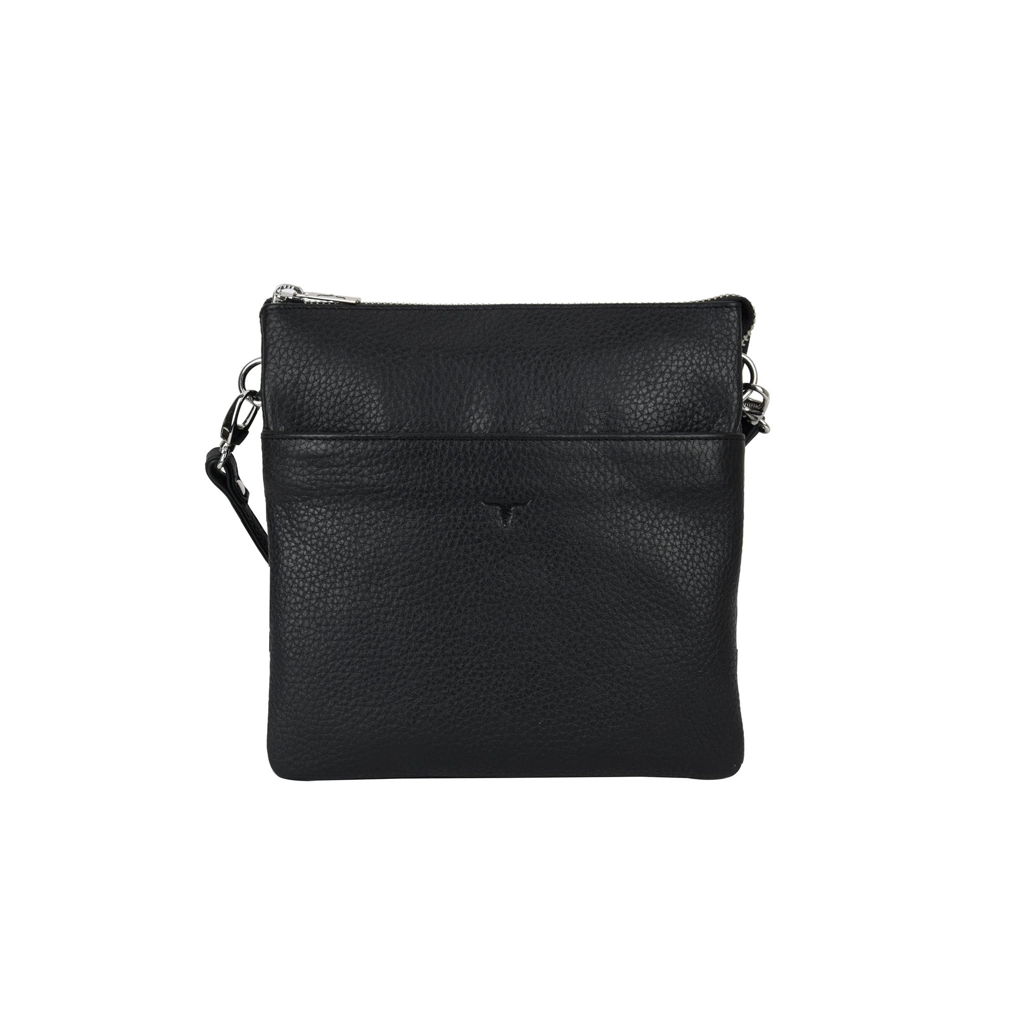 Eva Small Square Leather Sling - Rambler Black
