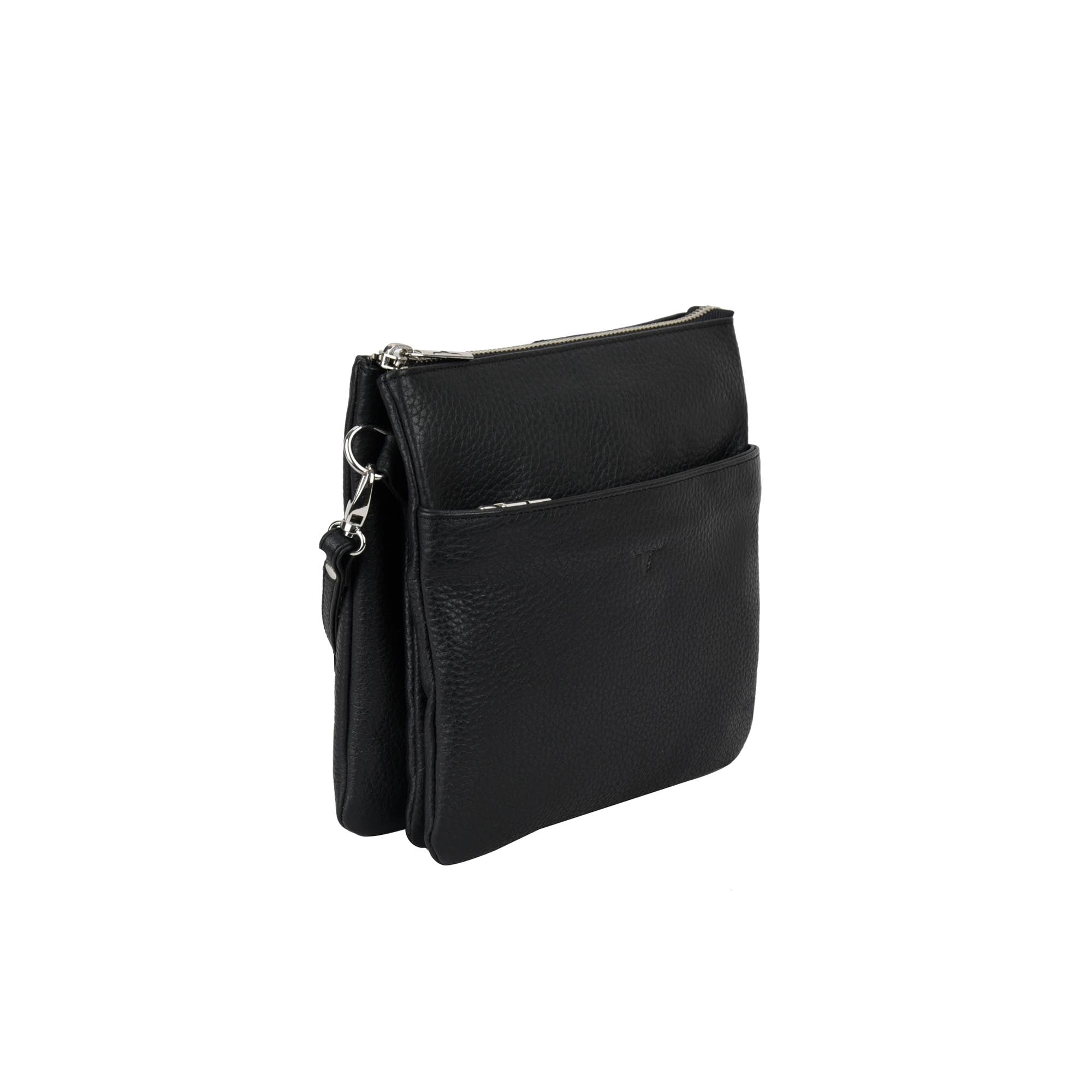 Eva Small Square Leather Sling - Rambler Black