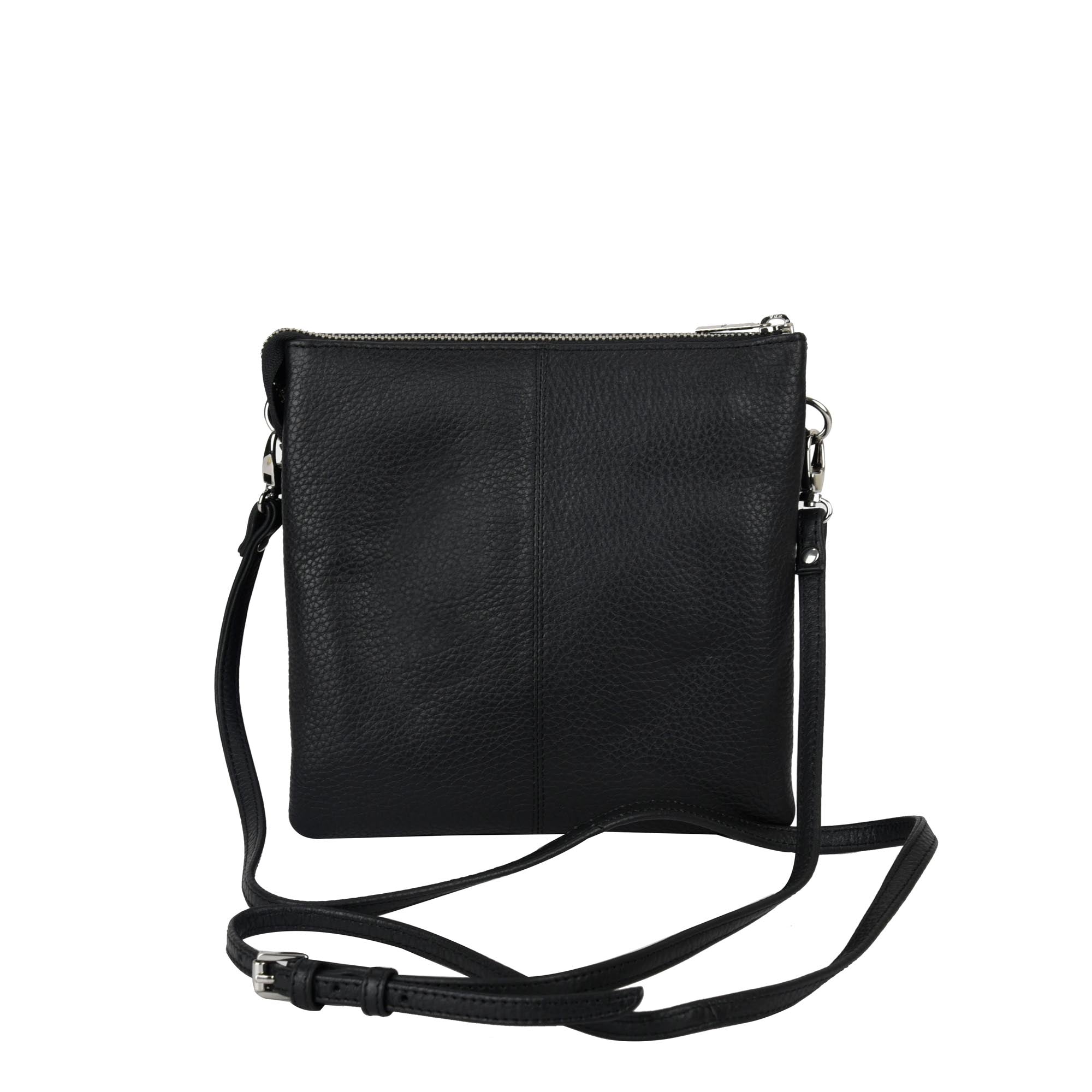 Eva Small Square Leather Sling - Rambler Black