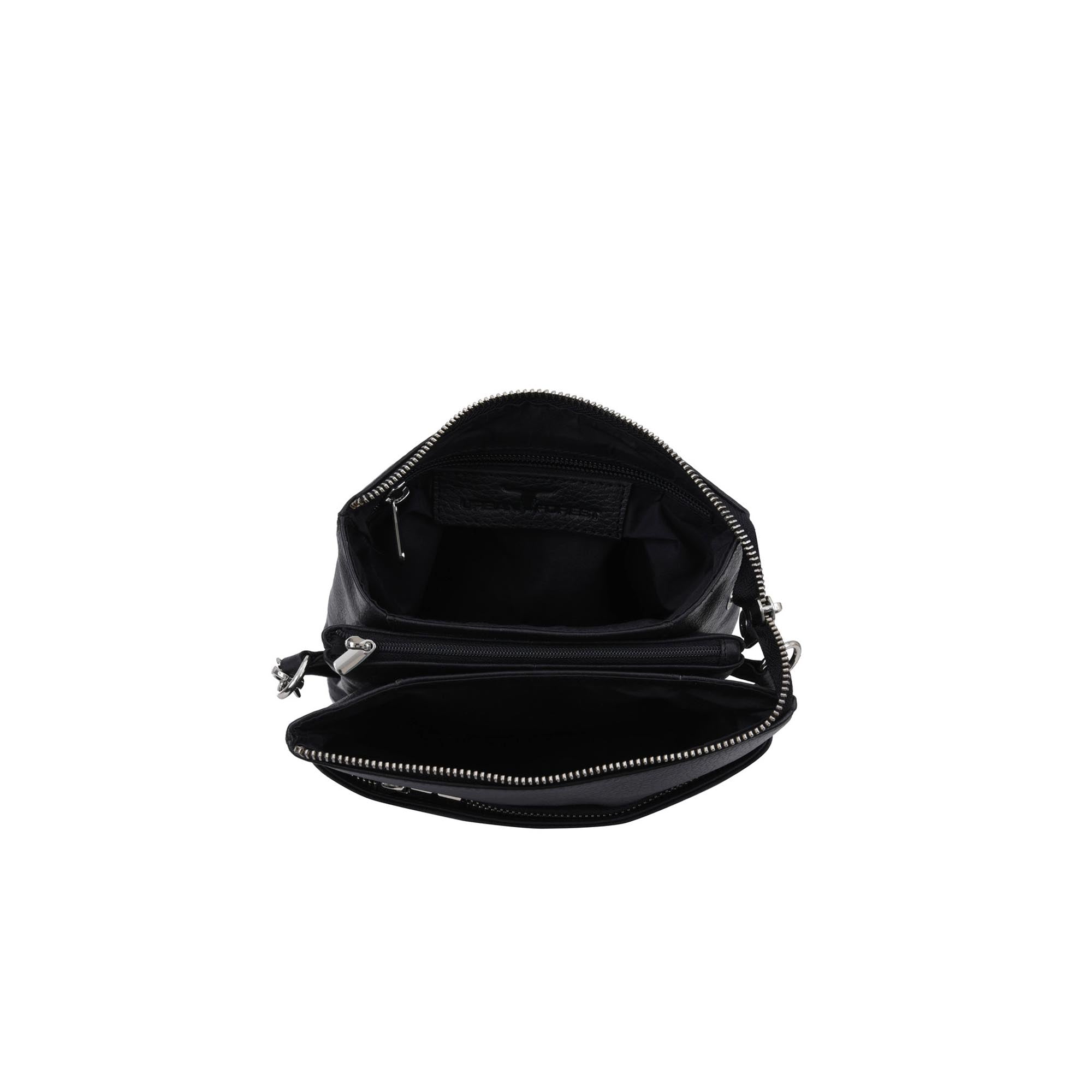Eva Small Square Leather Sling - Rambler Black
