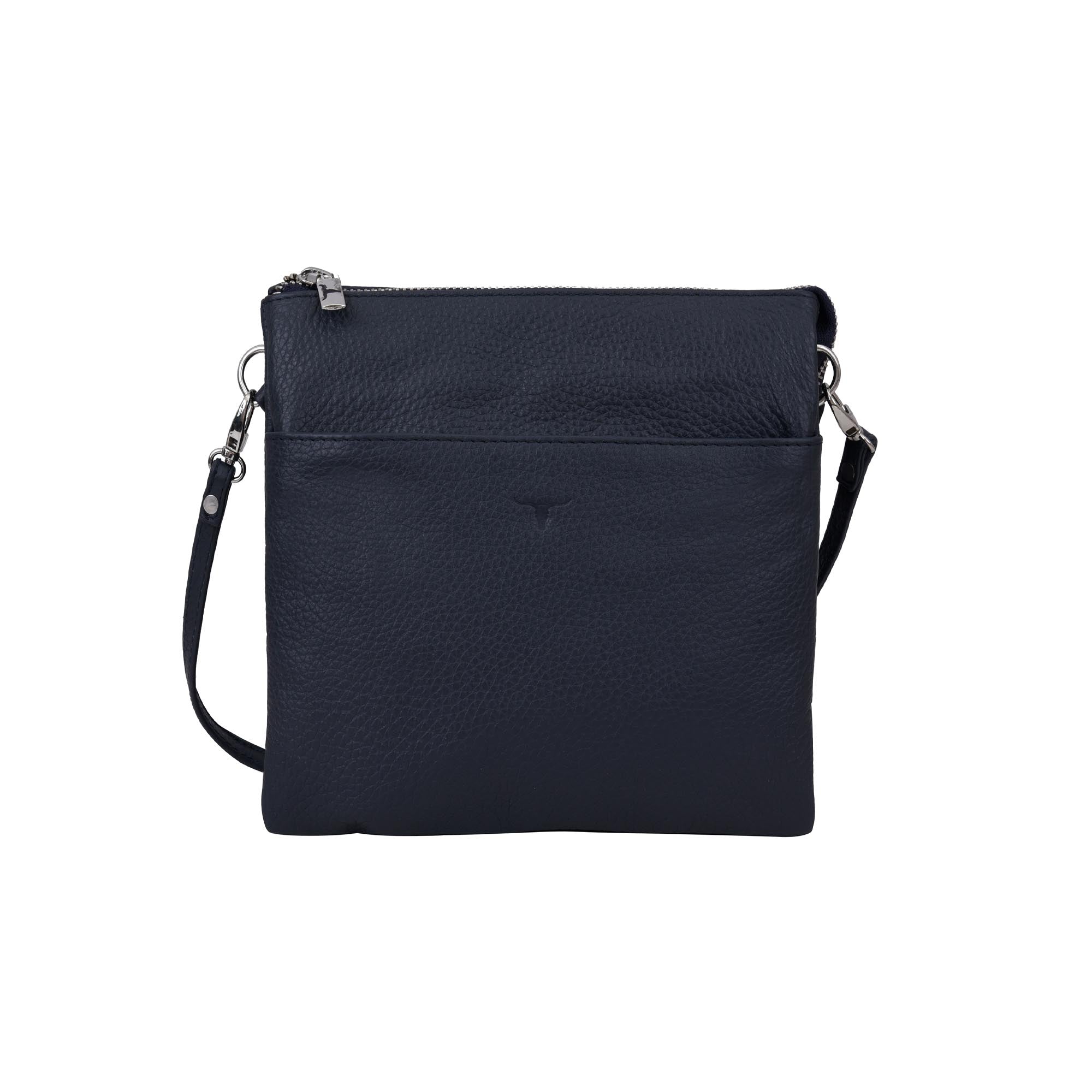 Eva Small Square Leather Sling - Rambler Navy