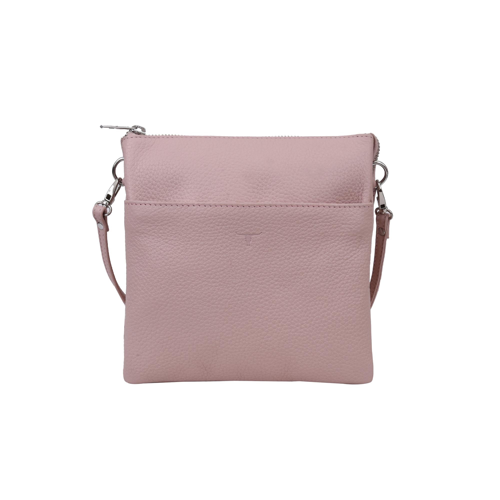 Eva Small Square Leather Sling - Rambler Rose