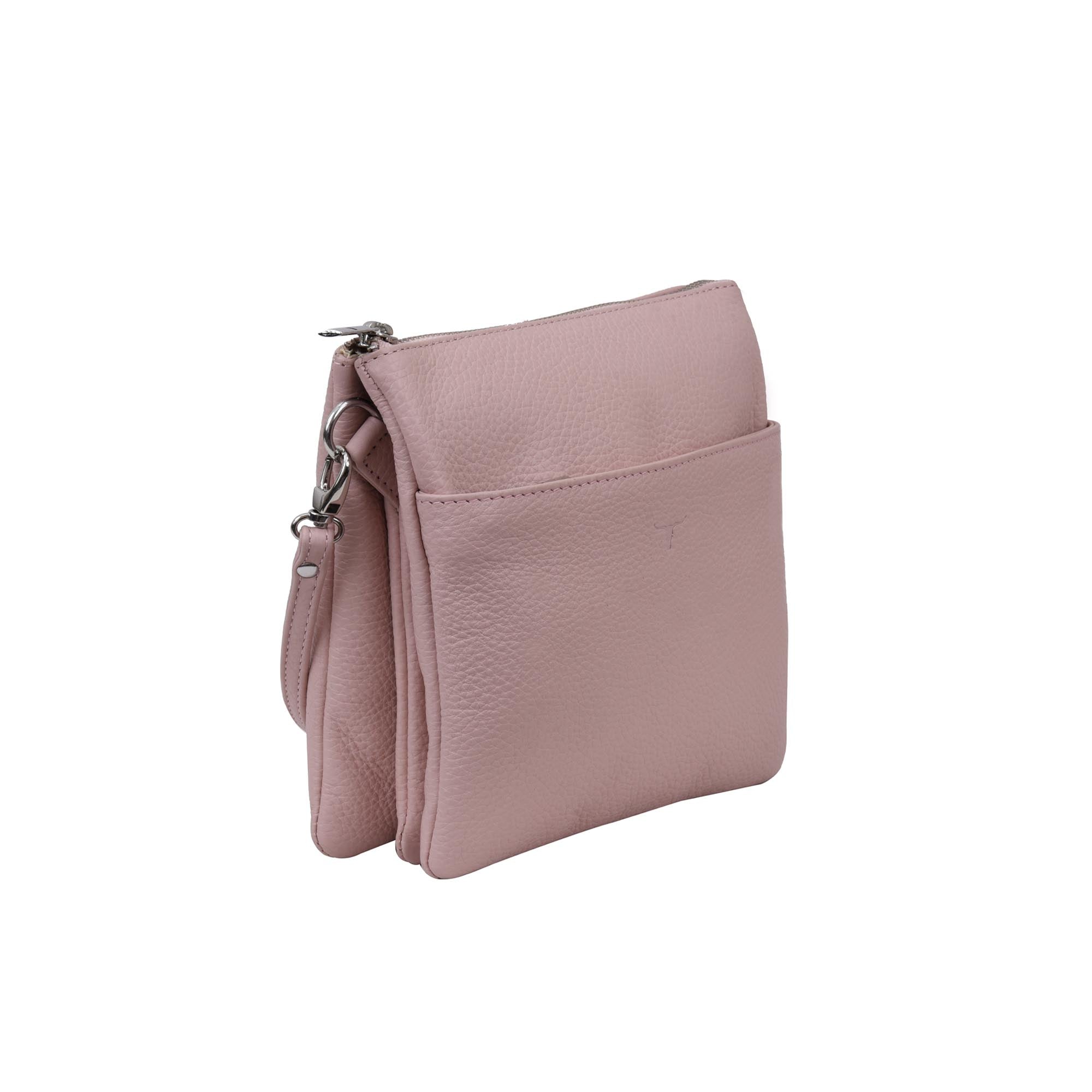 Eva Small Square Leather Sling - Rambler Rose