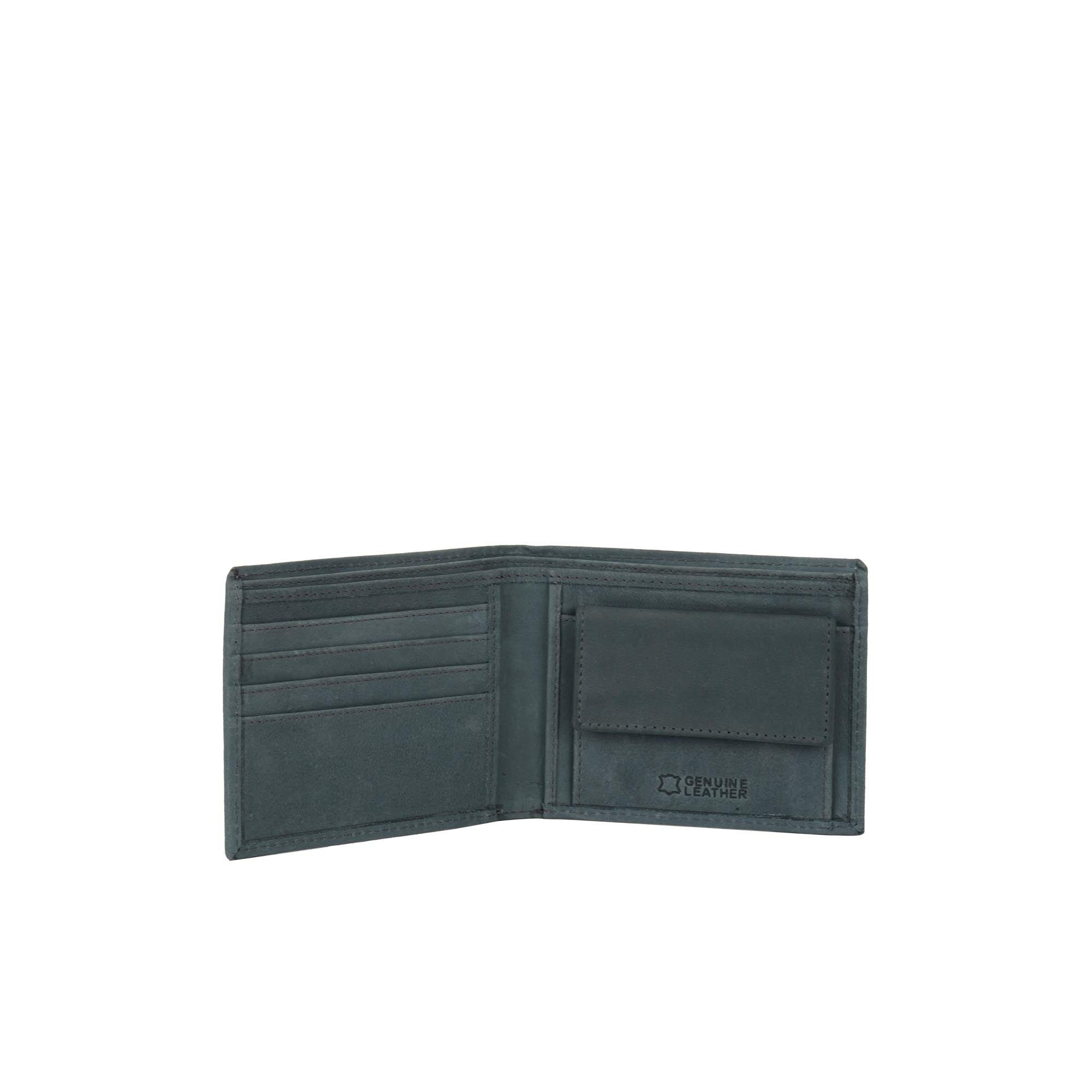 Logan Leather Wallet - Blue