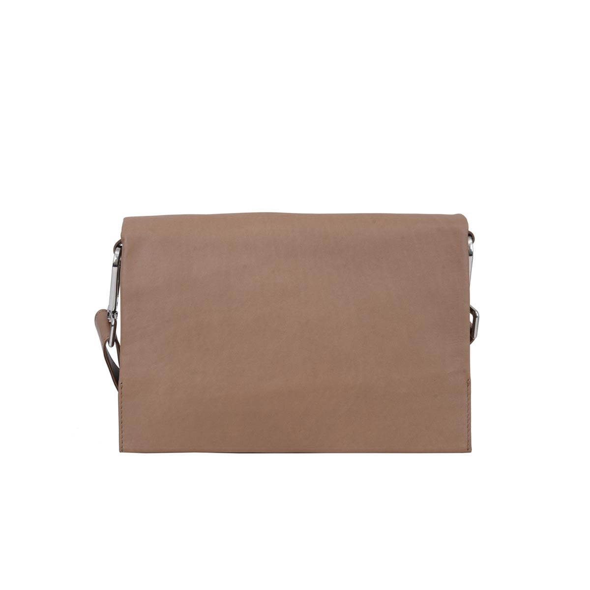 Louise Soft Leather Hand Bag w/flap - Florence Almond