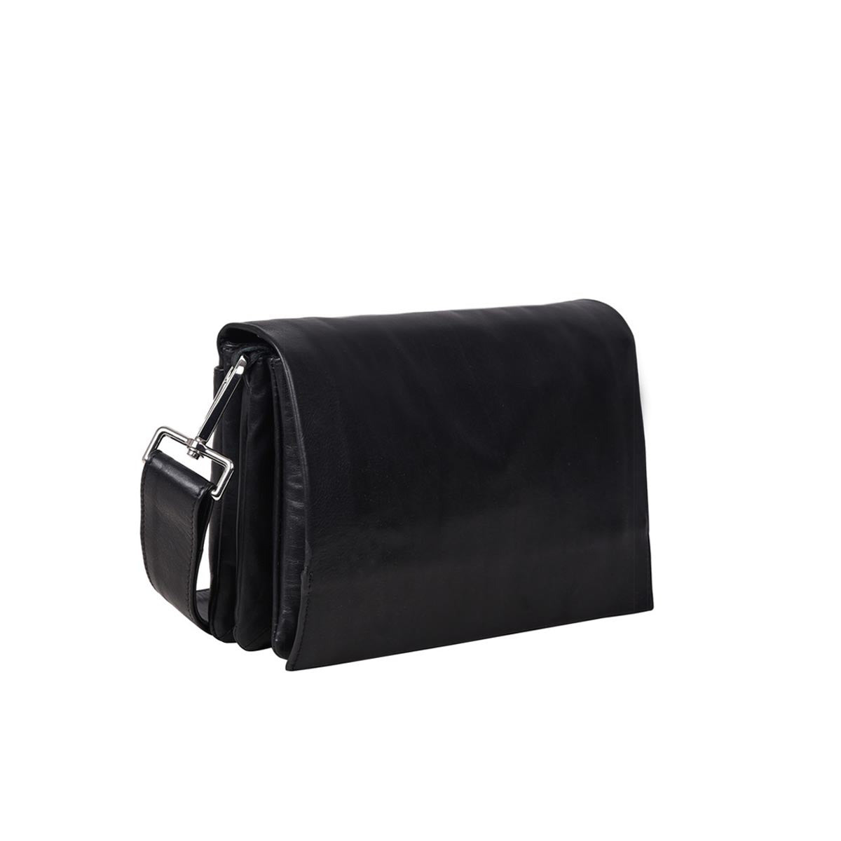 Louise Soft Leather Hand Bag w/flap - Florence Onyx
