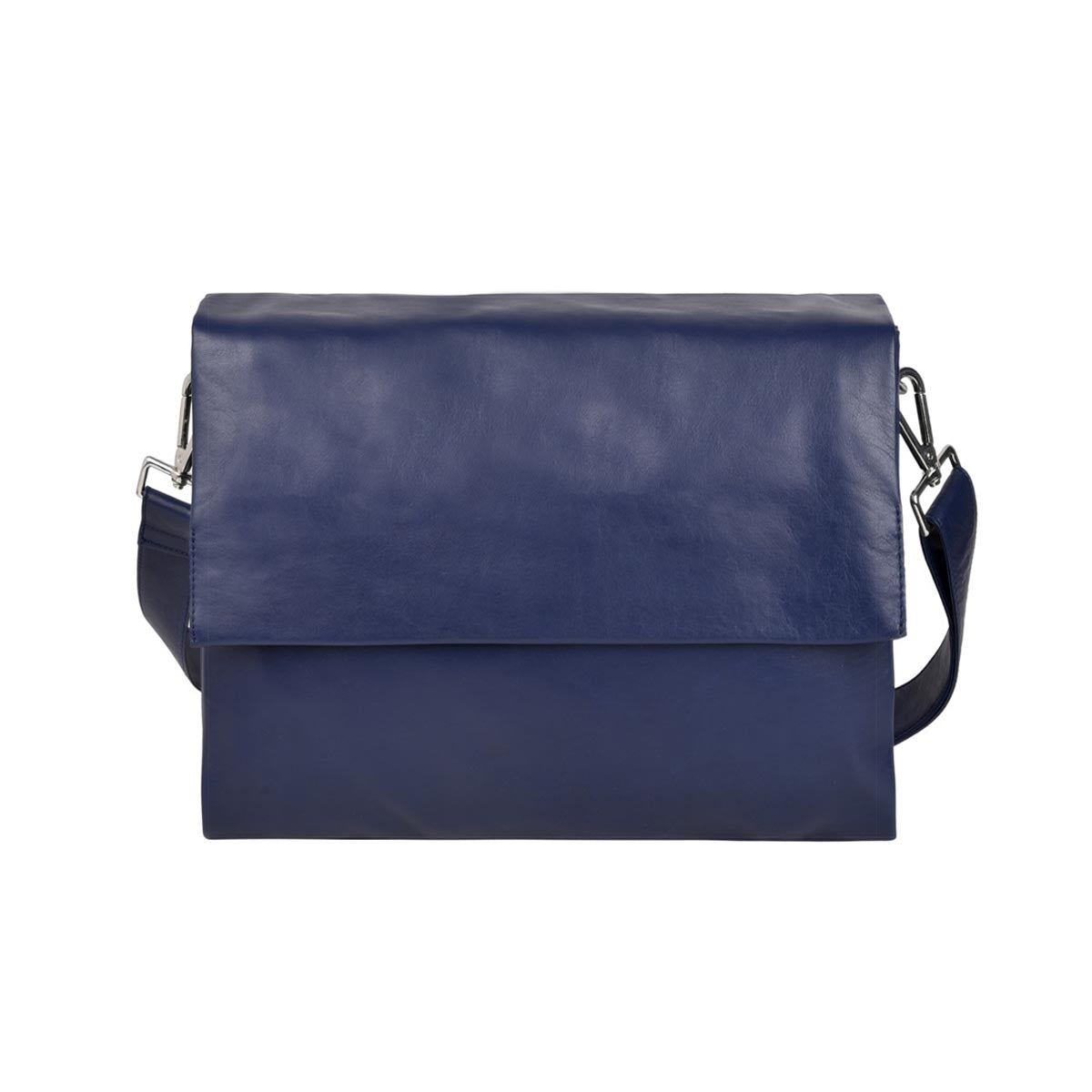 Monroe Soft Leather Hand Bag w/flap - Florence Sapphire