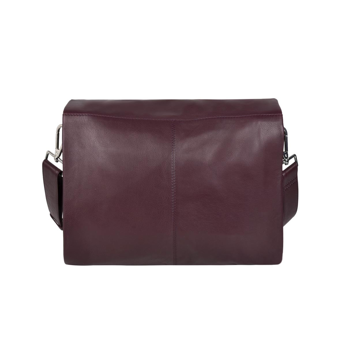 Monroe Soft Leather Hand Bag w/flap - Florence Garnet