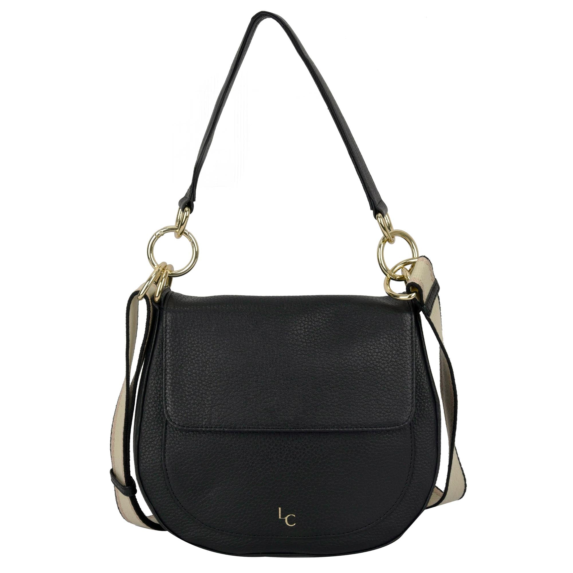 Nalle Crossbody Shoulder Bag - Black