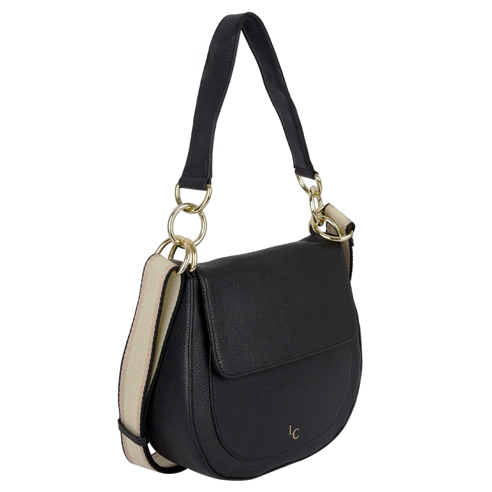 Nalle Crossbody Shoulder Bag - Black