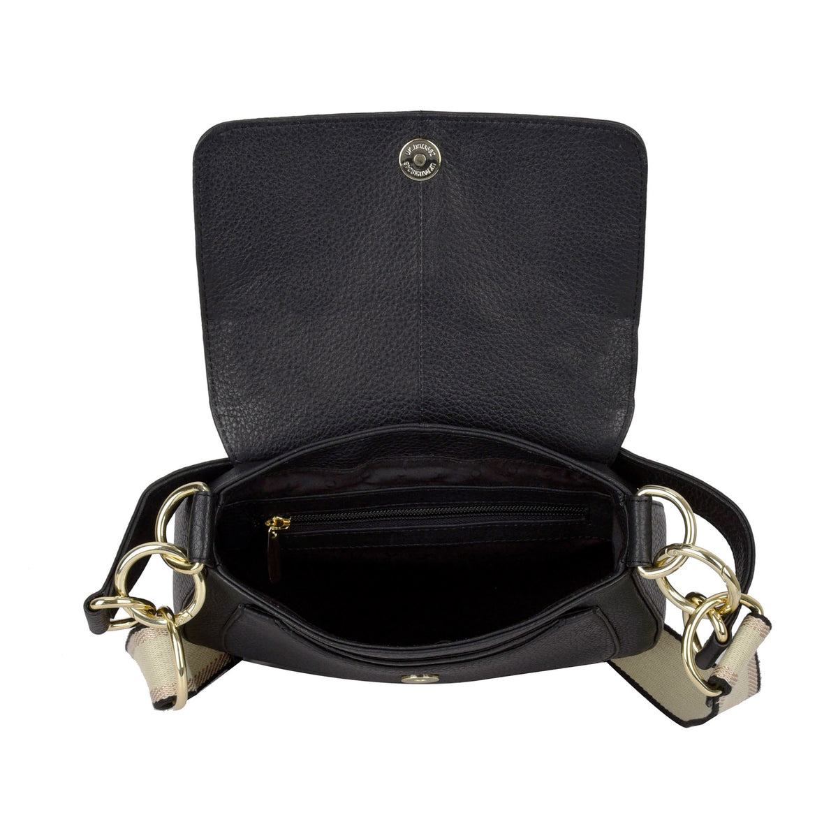Nalle Crossbody Shoulder Bag - Black
