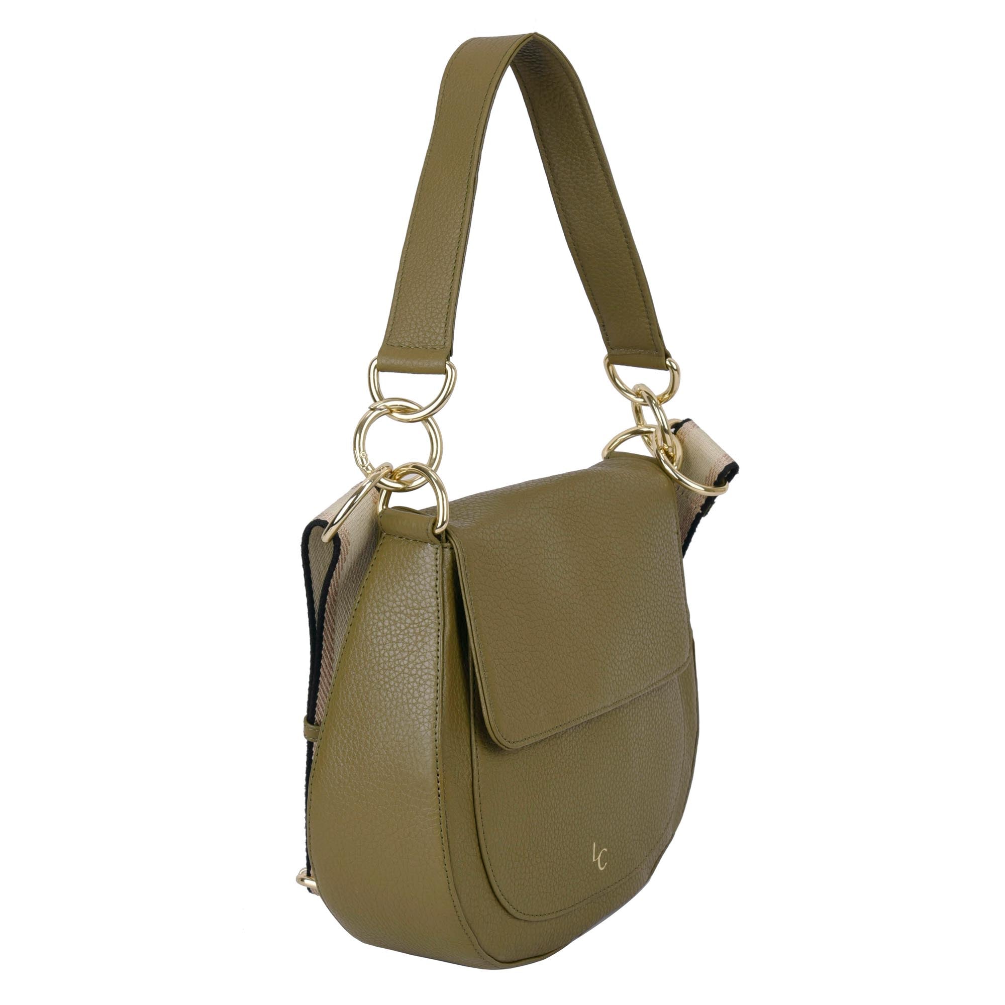 Nalle Crossbody Shoulder Bag - Olive Green