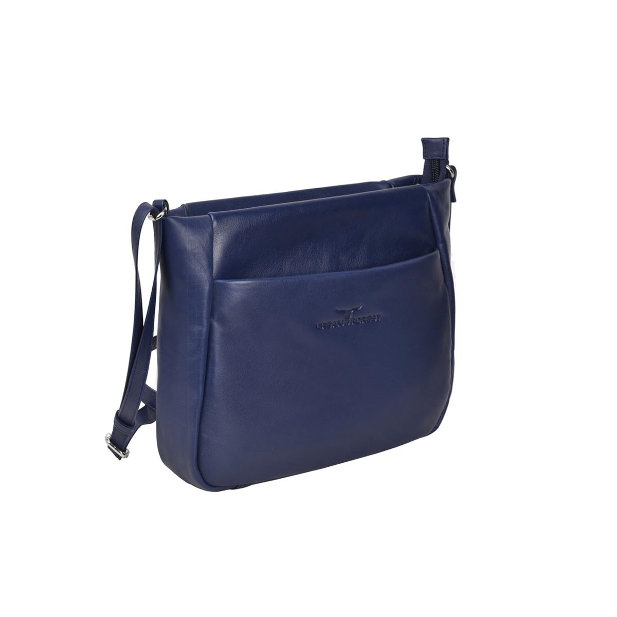 Olivia Zip Top Handbag w/Front Pocket - Florence Sapphire
