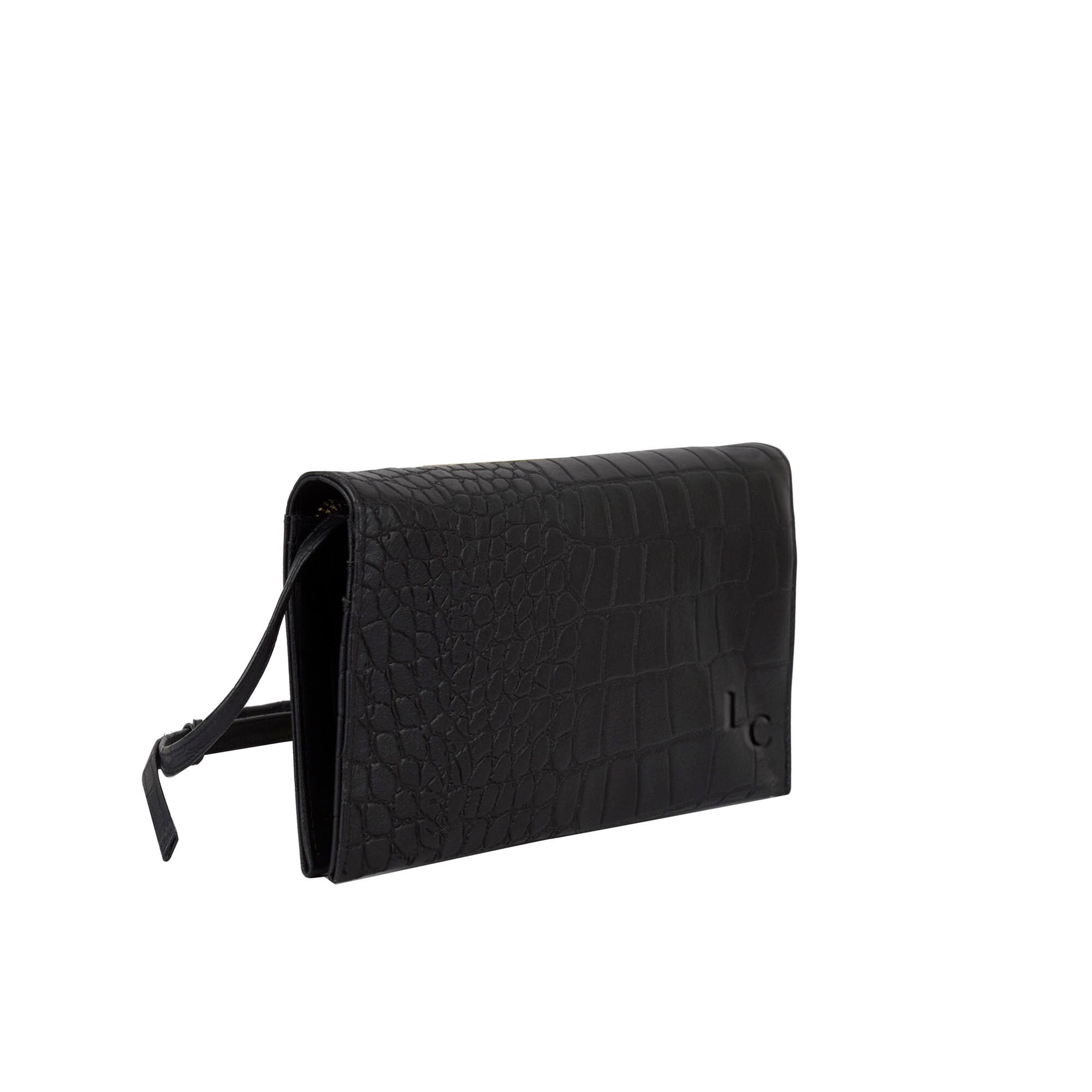 Sommarlov Crossbody Clutch - Black Croc