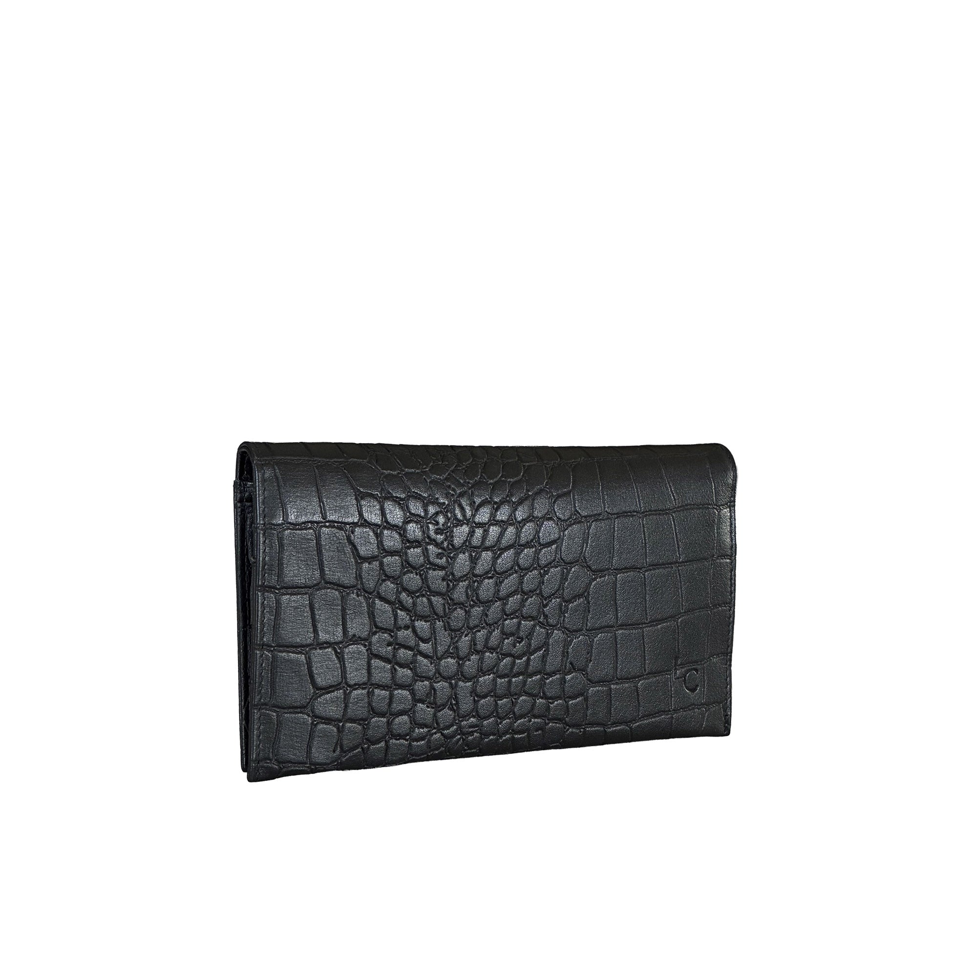 Sommarlov Crossbody Clutch - Black Croc