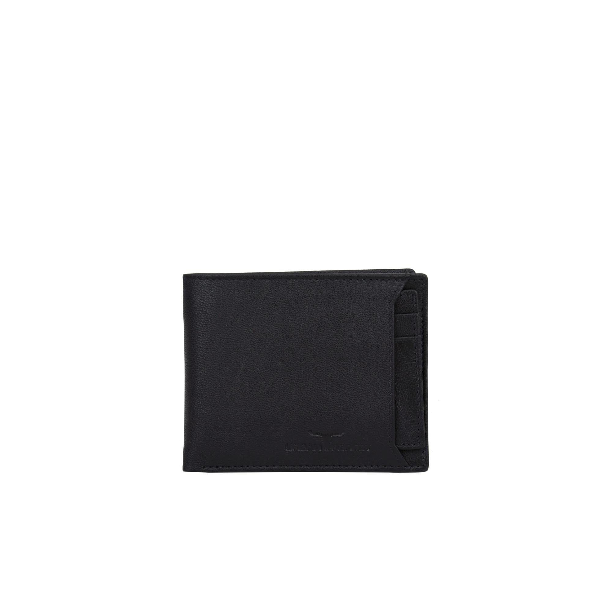 Sidka Leather Wallet w/Card Holder - Serena Black