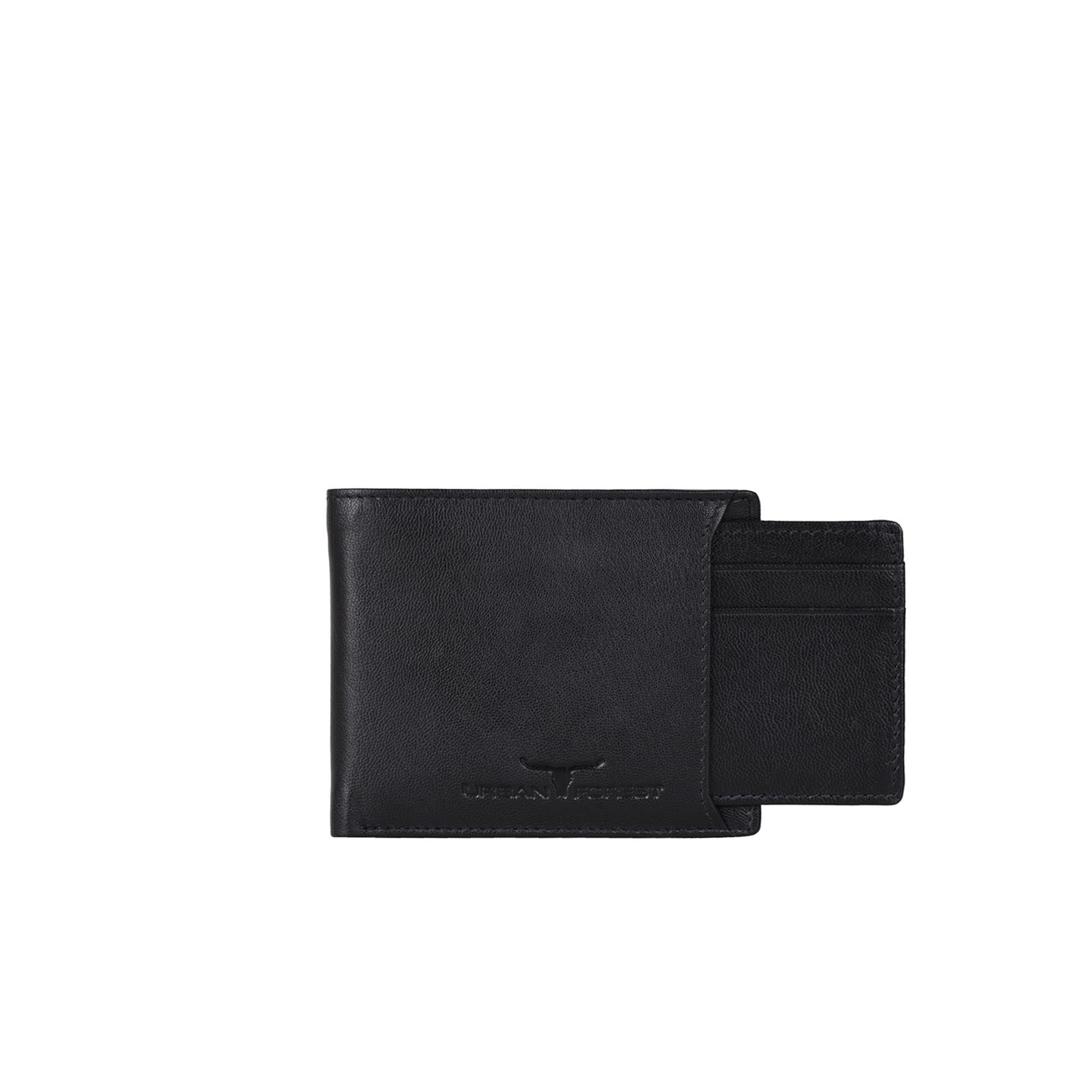 Sidka Leather Wallet w/Card Holder - Serena Black