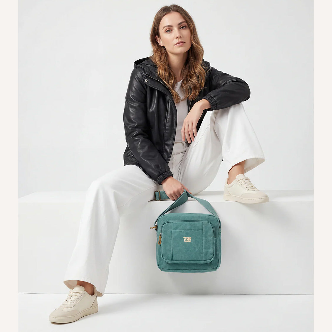 Classic 235 Zip Top Small Satchel - Turquoise